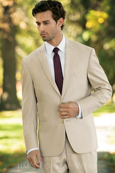 2018 Custom Made Beige Groom Tuxedos Wedding Suits Men Prom Clothing ...