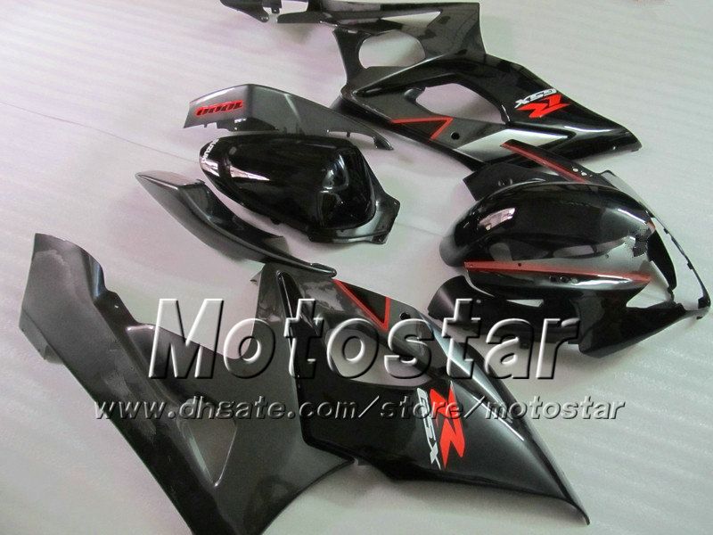 7 Gifts fairings set for SUZUKI GSXR1000 05 06 GSX-R1000 2005 GSXR 1000 2006 K5 glossy black with gray aftermarket fairing Sd46