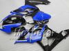 Kit de carenados para suzuki gsxr1000 05 06 gsxr 1000 k5 gsxr1000 gsx r1000 2005 2006 negro brillante con carenado de cuerpo azul oscuro sf6