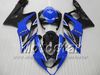 Wróżki Zestaw do Suzuki GSX-R1000 05 06 GSXR 1000 K5 GSXR1000 GSX R1000 2005 2006 Błyszczący czarny z ciemnoniebieskim ciałem Fairing SF6