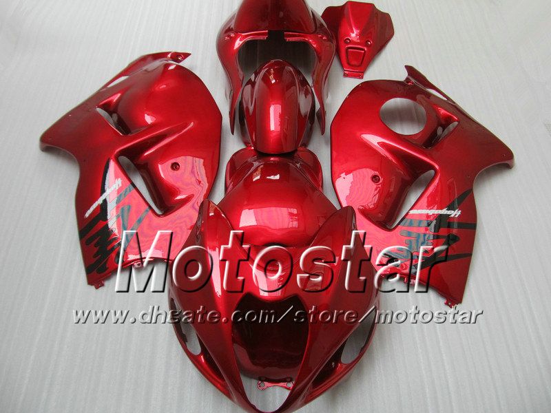 7 regali kit carene suzuki gsx1300r hayabusa 1996 2007 gsx 1300r 9607 gsx1300r tutta la carenatura rossa lucida bdoy set sf76