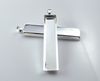 Free shipping! Jewelry pendant blank, rectangle pendant settings,brass,inside diameter 50x10mm,silver color