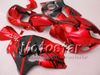 7 Gåvor ABS Fairings för Suzuki GSX1300R Hayabusa 1996 - 2007 GSX 1300R 96-07 GSX-1300R Svart i blankrig Röd Fairing BDoy Set SF27