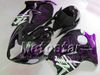 7 Gifts abs fairings for SUZUKI GSX1300R hayabusa 1996 - 2007 GSX 1300R 96-07 GSX-1300R purple flame in glossy black fairing body set Sf42