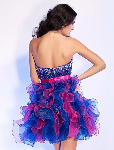 colorful rhinestone puffy multi short dresses lt110 fashionable graceful homecoming arrival prom mini dress buyer attention