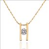 Fashion 18K gold plated bridal jewelry inlaid zircon pendant necklace wedding gift free shipping 10pcs/lot