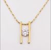 Fashion 18K gold plated bridal jewelry inlaid zircon pendant necklace wedding gift free shipping 10pcs/lot