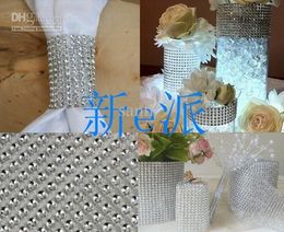 4.5 inch Bling Diamond mesh Wrap ribbon Rhinestone Mesh Crystal Ribbon KD1