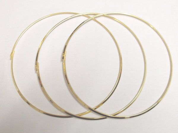 lot Gold Plated Choker Necklace Wire For DIY Craft Fashion Jewelry 18inch W1985257741485452