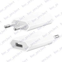 AC POWER USB lange wandlader voor iPhone 6 7 8 Europa Laders EU Plug 200pcs / lot