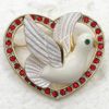 heart shaped brooches pins