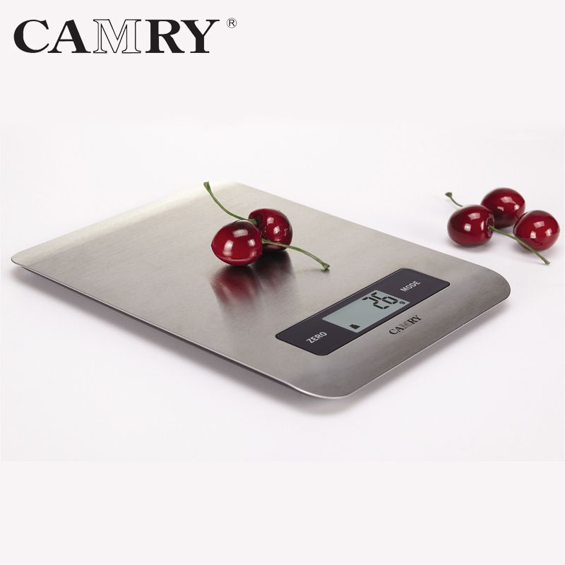 2019 CAMRY Digital Kitchen Scale 5kg 1g With Super Slim Stainless Steel