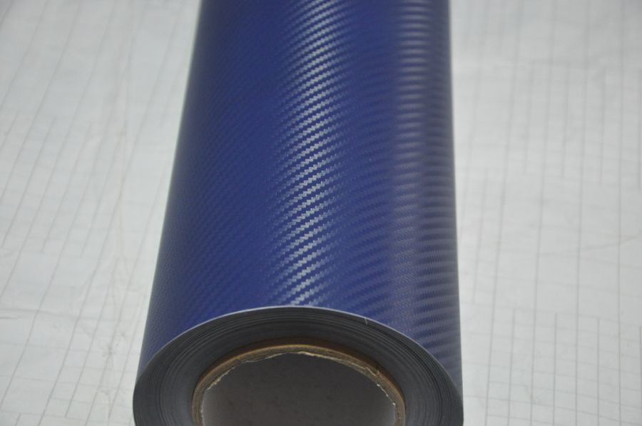 2021 Dark Blue Air Free Bubble Carbon Fiber Vinyl Sticker Wrap 1.52*30m