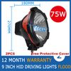 2 pièces 9quot pouces 70W 75W HID xénon conduite lumière Spot faisceau d'inondation SUV ATV tout-terrain 4WD 4x4 936V 3200lm IP67 H3 Jeep camion brouillard L9893384