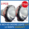 2pcs 9quot pouces 70W 75W Hid Xenon Driving Spot Flood Beam Suv ATV Offroad 4wd 4x4 936V 3200lm IP67 H3 Jeep Truck Fog L5671993