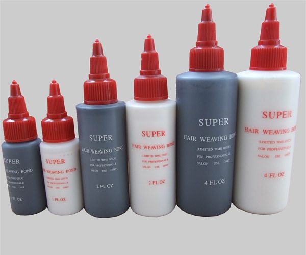 

Pro Super Black Hair Extension Weaving Bond And Magic White Remover Glue New 2PCS/Lot 1oz,2oz