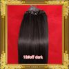 Großhandel - -300s / lot 12 "- 26" Micro Ringe / Loop Remy Human Hair Extensions Haarauflösung, # 2 dunkelbraun, 1g / s