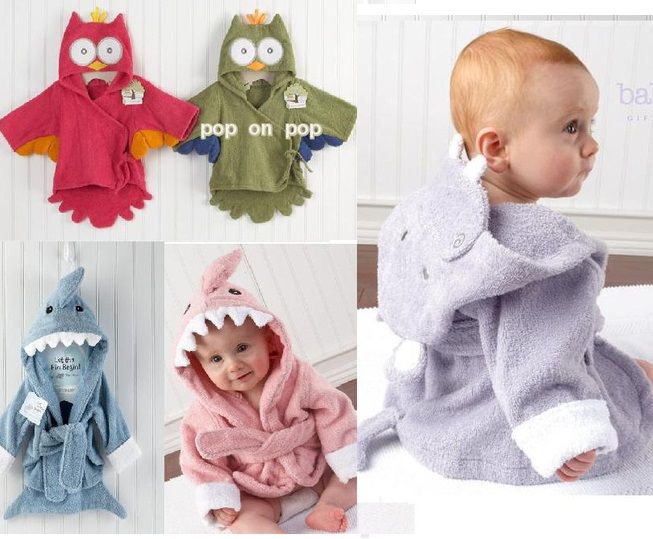 Wholesale Baby Bath Towels Animal Children Bath Robe Newborn Blankets