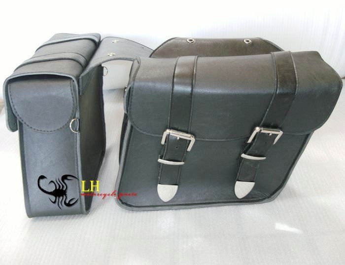 motorcycle side bag Saddle bag Leather Motorcycle saddlebags luggage NEW