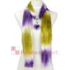 10PCS/LOT Fashion 5 Colors Mixed Jewellery Necklace Scarf Chiffon Pendant Scarf With Charm Plastic Heart Pendant, Free Shipping, SC0012