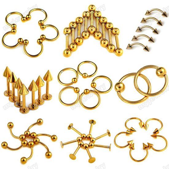 90X Wholesale Jewelry 316L Surgical Stainless Steel Piercings Body