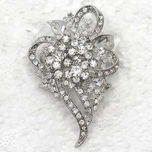 12pcs Crystal Rhinestone Bridal brooches Bridesmaid Wedding Party prom Flowers Fashion Costume Pin Brooch Jewelry gift C078