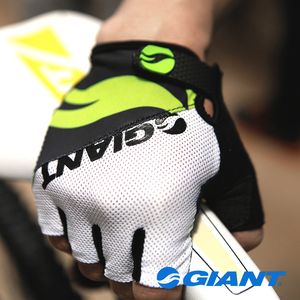 NYA Bicycle GIANT Half Finger Handskar Andas Slip Glove Storlek M-XL Cykling Röd/Blå/Svart/Grön