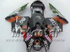 7ギフトインジェクションフェアリングキットホンダCBR 600 RR 03 04 CBR600RR F5 2003 2004赤光沢のある黒いABSフェアリングSQ46