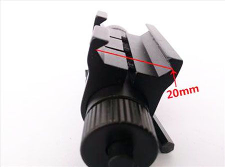 Mirino laser tattico rosso con guida picatinny da 20 mm montaggio su canna