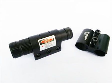 Mirino laser tattico rosso con guida picatinny da 20 mm montaggio su canna
