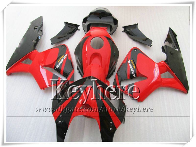 FREESHIP RED BLACK FAILING BODY CBR-600RR 2005 2006 2006 2006ホンダ注射F5モチーバイクパーツCBR600RR 05 CBR 600RR 06 7ギフトYR45