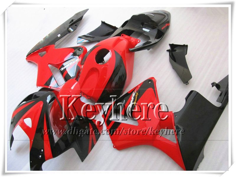 Freeship rouge noir carquois de carénage pour CBR-600RR 2005 2006 Honda Injection F5 pièces de moto CBR600RR 05 CBR 600RR 06 avec 7 cadeaux an 45