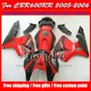 FREESHIP RED BLACK FAILING BODY CBR-600RR 2005 2006 2006 2006ホンダ注射F5モチーバイクパーツCBR600RR 05 CBR 600RR 06 7ギフトYR45