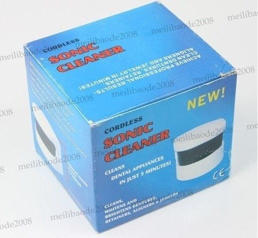 Ultrasone Cleaner Cordless Ultra Sonic Dental Denture Diamond Sieraden Horloge Ring Coin-kunstgebitten Cleaner MyY5220