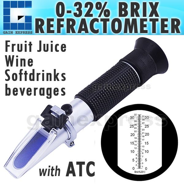 2019 RHB 32ATC Portable Traditional Handheld Brix Refractometer Measure