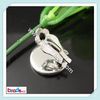 BeadSnice Messing Clip-on Earring Componenten Basisdiameter 10mm Clip Earring Base voor Sieraden Maken Veilige Nikkel-Gratis ID9707