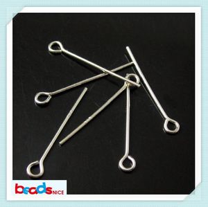 Beadsnice 925 sterling silver headpins eye pins per la creazione di gioielli accessori in argento risultati di gioielli fai da te ID 3807