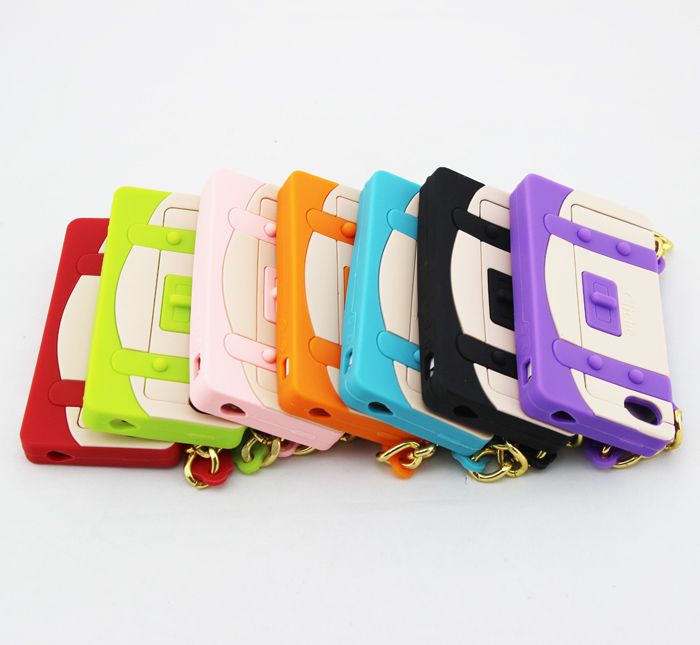 For Iphone Silicon Case Cover Novelty Cartoon Handbag Shape 4 4S Drop