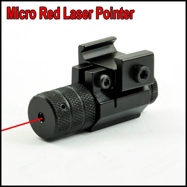 Micro puntatore laser rosso tattico per guida Picatinny da 20 mm + spedizione gratuita