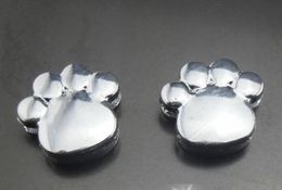 wholesale 100pcs/lot 8mm chrome paw slide charm fit for 8MM leather wristband keychains diy accerrories jewelry findings