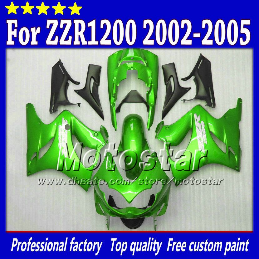 7 Gifts Motocycle Bodywork Fairings For Kawasaki Zzr1200 2002 2003 2004