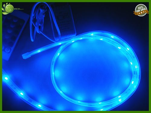 Cheap Outdoor waterproof LED Strip 5m 300LED IP67 Tube RGB 5050 light With 24 keys IR Controller With 12V 5A power supply via DHL FedEx