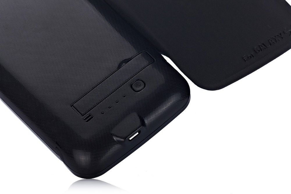 3800mAh External Backup Battery Case With Stand+Smart Function Wakeup/Sleep Flip Cover For