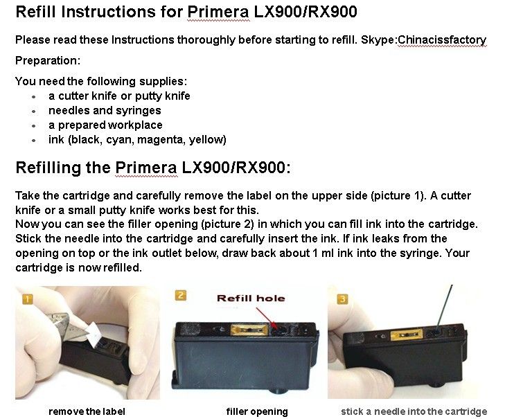 C//Y//M//BK Accessoires de qualité XWSQQ Haute Performance 10 Ensembles de puces à Usage Unique pour imprimante d/'étiquettes Primera LX900 RX900