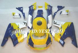 Motorcycle Fairing kit for Honda CBR600F2 91 92 93 94 CBR600 F2 1991 1992 1994 ABS Blue yellow Fairings set+Gifts HG05