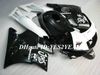 Motorcykel Fairing Kit för Honda CBR600F2 91 92 93 94 CBR600 F2 1991 1992 1994 ABS Vit Svarta Fairings Set + Gifts HG08