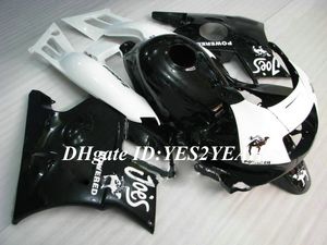 Honda CBR600F2 için motosiklet Fairing kiti 91 92 93 94 CBR600 F2 1991 1992 1994 ABS Beyaz siyah Fairings set + Hediyeler HG08