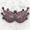 12pcs/lot Wholesale Crystal Rhinestone Mask Brooches Fashion Costume Party pin brooch jewelry gift C187