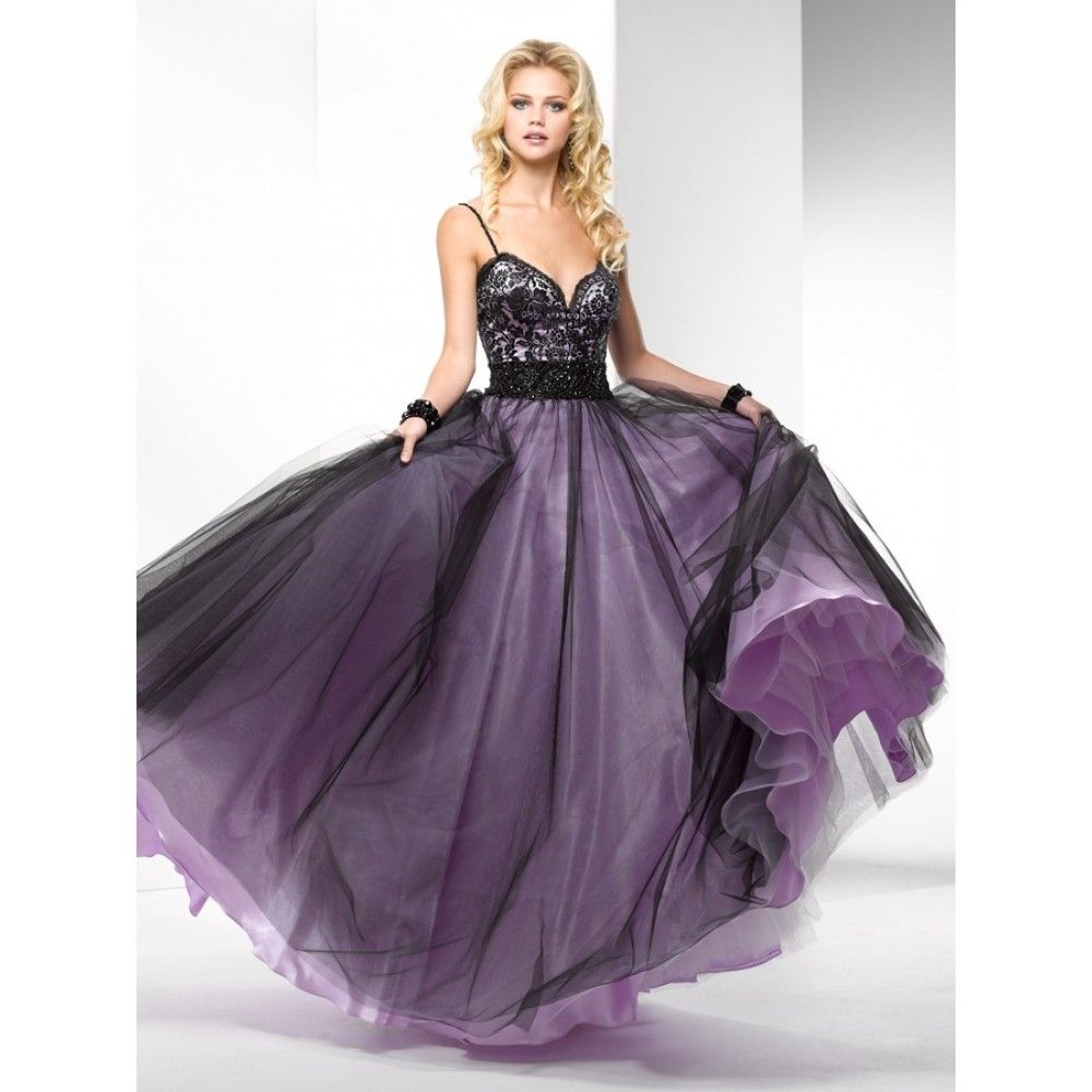 Fabulous Sexy Prom Dress Simple A Line Straps Black Floor Length ...