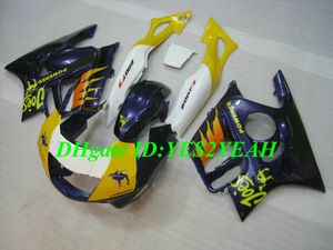 Top-rated kit de Carenagem Da Motocicleta para Honda CBR600F3 95 96 CBR600 F3 1995 1996 ABS Roxo amarelo Carenagens set + Presentes HQ14